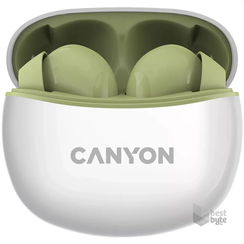 Canyon TWS-5 True Wireless Bluetooth zöld-fehér fülhallgató