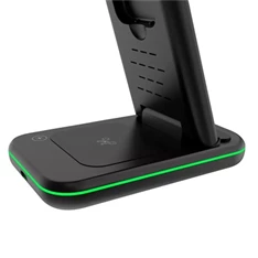 Canyon WS-304 3-in-1 15W univerzális vezeték nélküli töltő adapter fekete (Qi)