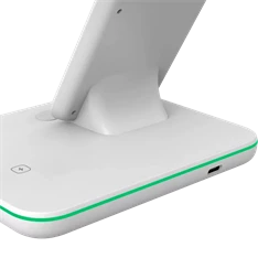 Canyon WS-303 3-in-1 15W univerzális vezeték nélküli töltő adapter fehér (Qi)