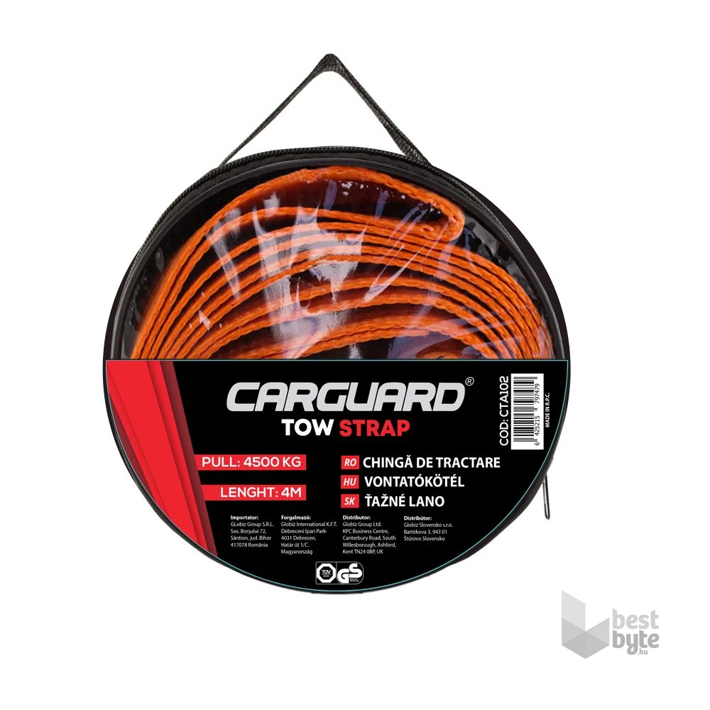 Carguard 55772B PE műanyag 4m 4500kg vontatókötél