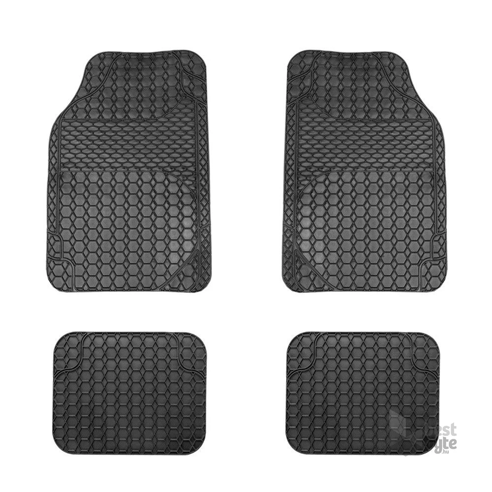 Carguard 55835A 68 x 44cm, 44 x 34cm PVC fekete univerzális autós gumiszőnyeg szett