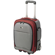 Case Logic LLR-16R - bordó/szürke 20L gurulós utazó bőrönd