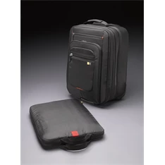 Case Logic ZLRS-117 - fekete/piros 17" gurulós Notebook táska