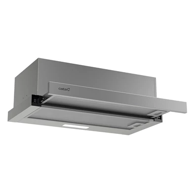 Cata TFB-5160 X inox, beépíthető, kihúzható, méret:59,5 cm, teleszkópos, zajszint:61 dB, páraelszívó