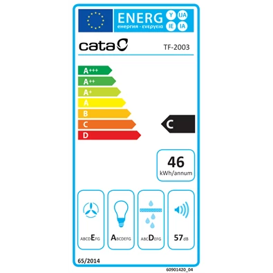Cata TF-2003/60 LED duralum inox teleszkópos páraelszívó