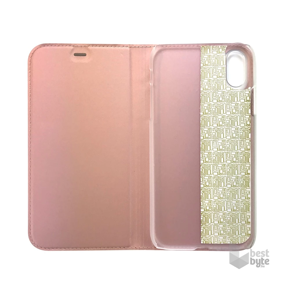 Cellect BOOKTYPE-IPHXR-RGD iPhone XR Flip rózsaarany oldalra nyíló tok