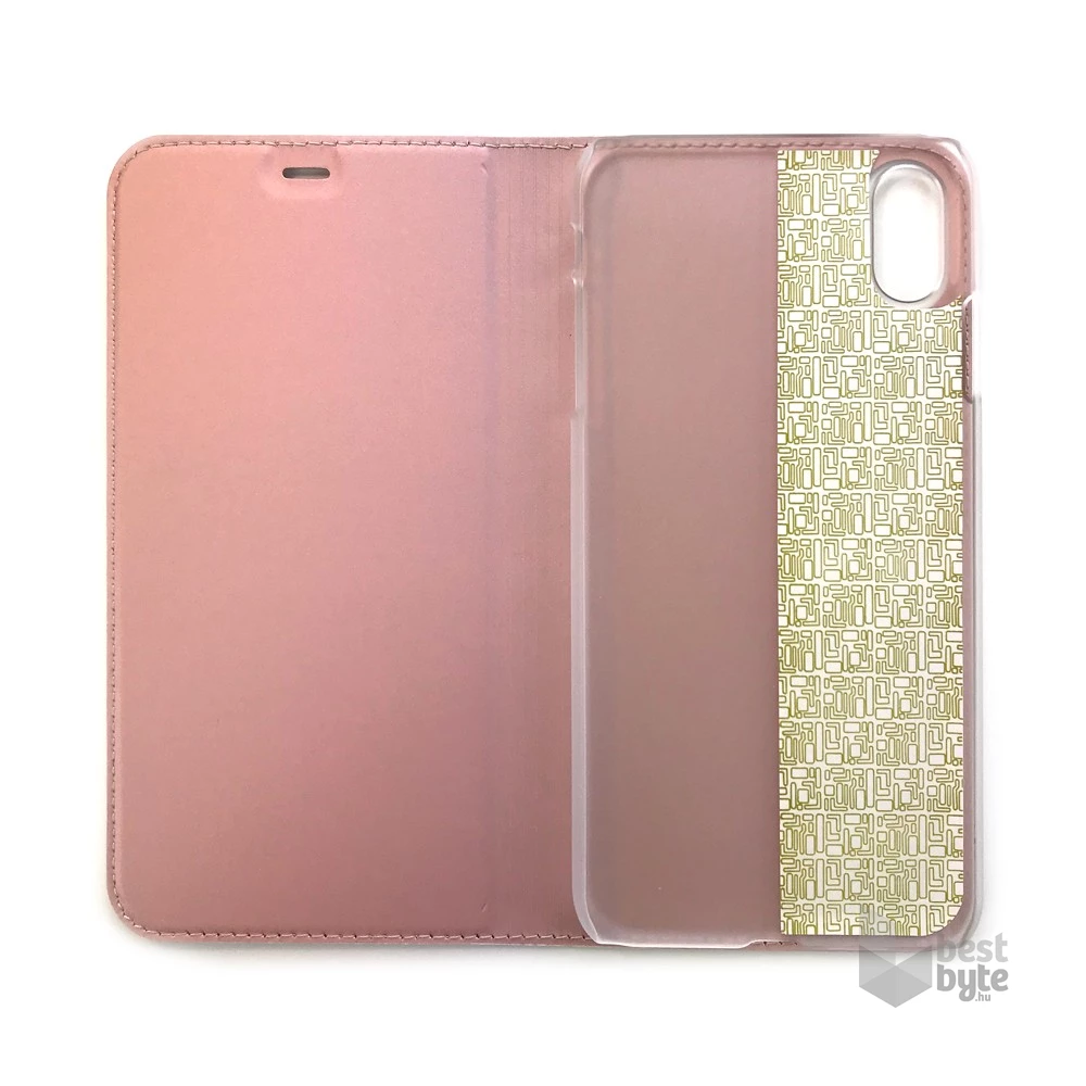 Cellect BOOKTYPE-IPHXSMAXRGD iPhone XS Max rózsaarany flip oldalra nyíló tok
