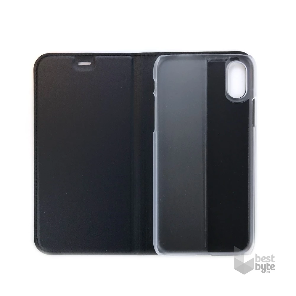 Cellect BOOKTYPE-IPHXS-BK iPhone XS fekete flip oldalra nyíló tok