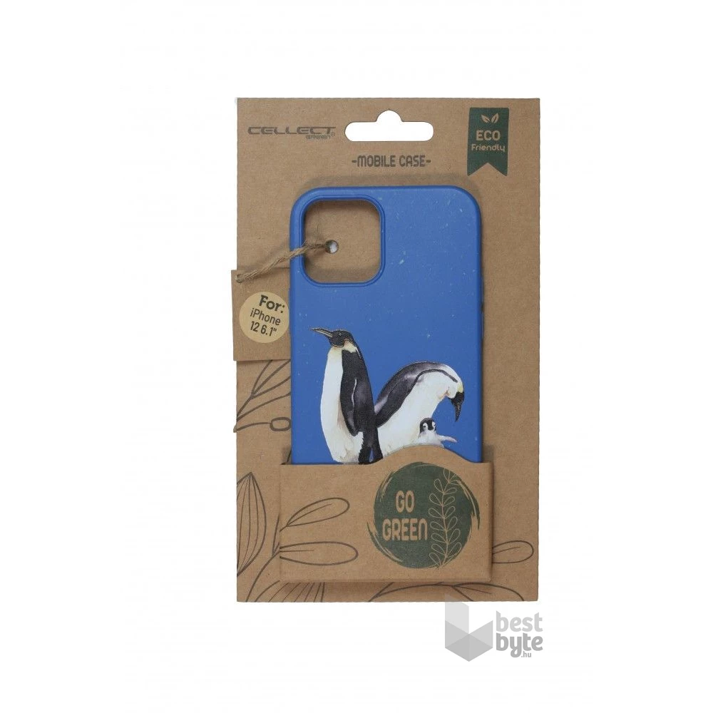 Cellect CEL-GREENIPH1261DBPG GoGreen iPhone 12 6,1" sötétkék tok