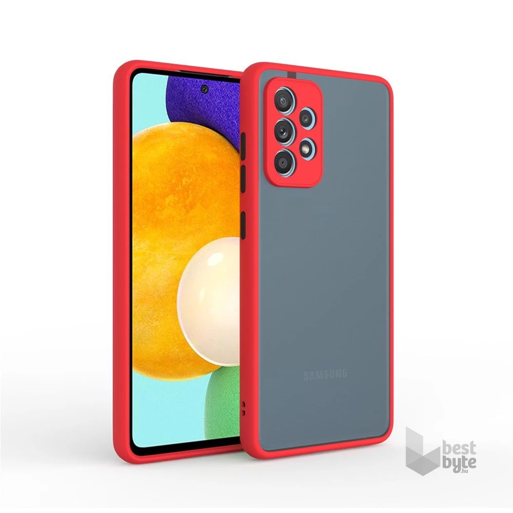 Cellect CEL-MATT-N11P-5G-RBK Xiaomi Redmi Note 11 Pro 5G piros-fekete műanyag tok