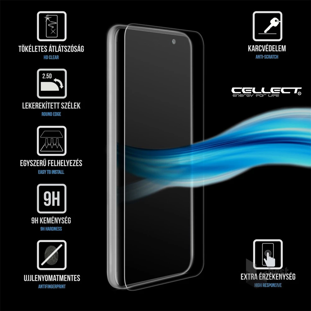 Cellect LCD-HONOR-8A-GLASS Honor 8A üveg kijelzővédő fólia