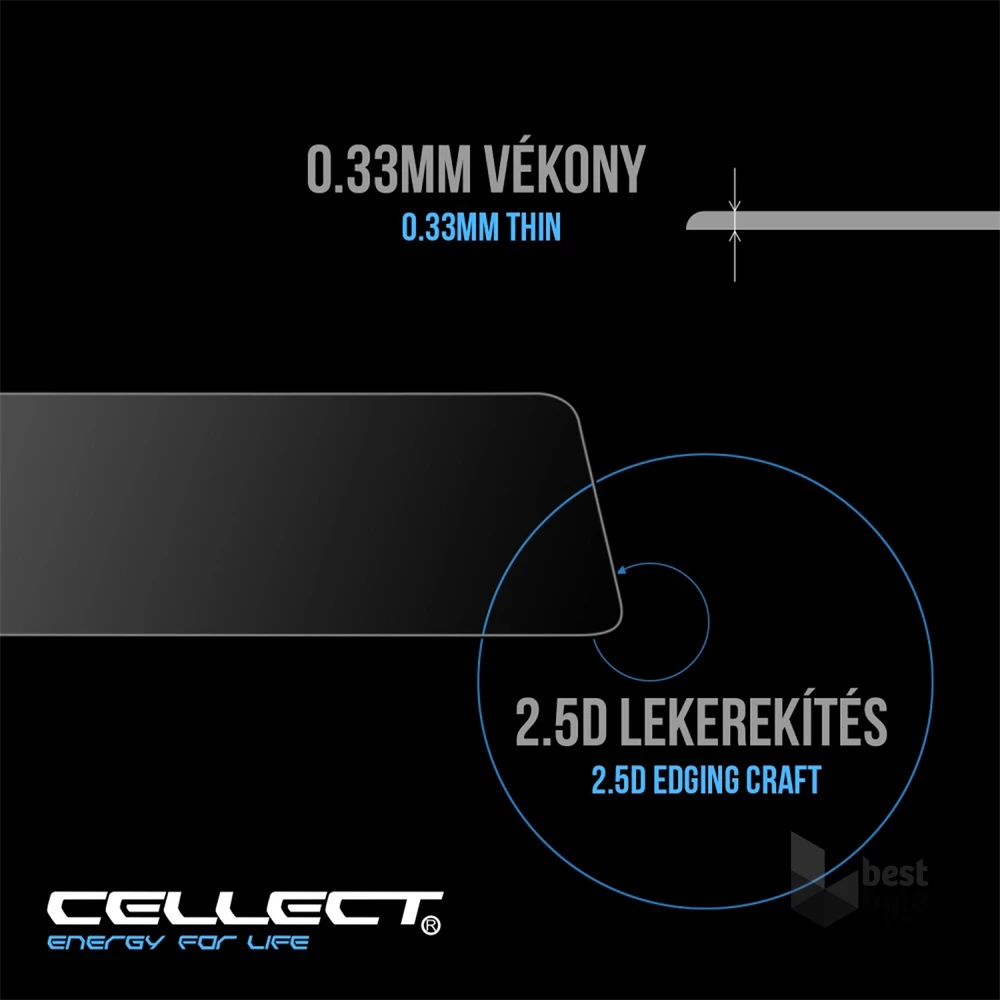 Cellect LCD-HONOR-8A-GLASS Honor 8A üveg kijelzővédő fólia