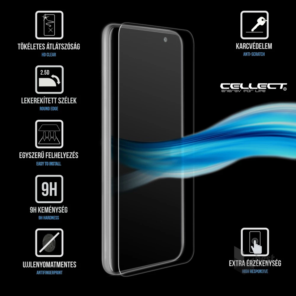 Cellect LCD-HUAPSMART19GLASS Huawei P Smart (2019) üveg kijelzővédő fólia