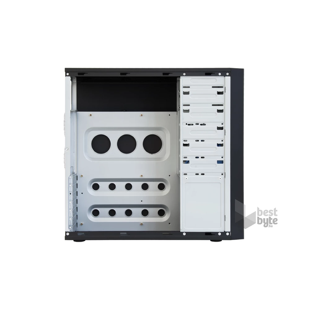 CHIEFTEC CQ-01B-U3-OP fekete (táp nélküli) ATX ház
