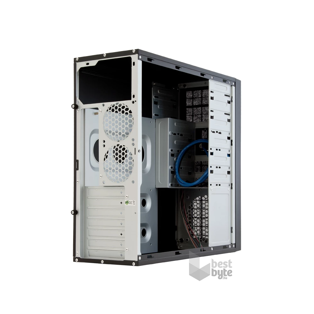 CHIEFTEC CQ-01B-U3-OP fekete (táp nélküli) ATX ház