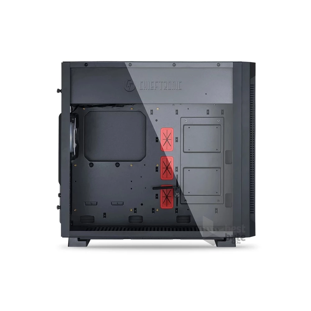CHIEFTEC GR-01B-OP fekete (táp nélküli) ablakos ATX ház