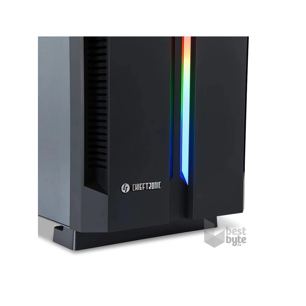 CHIEFTEC GR-01B-OP fekete (táp nélküli) ablakos ATX ház