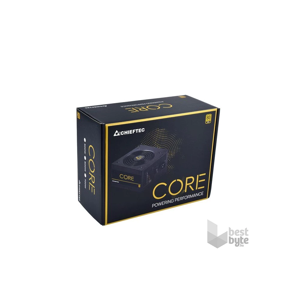 Chieftec Core 600W 80+ Gold ventillátorral dobozos tápegység
