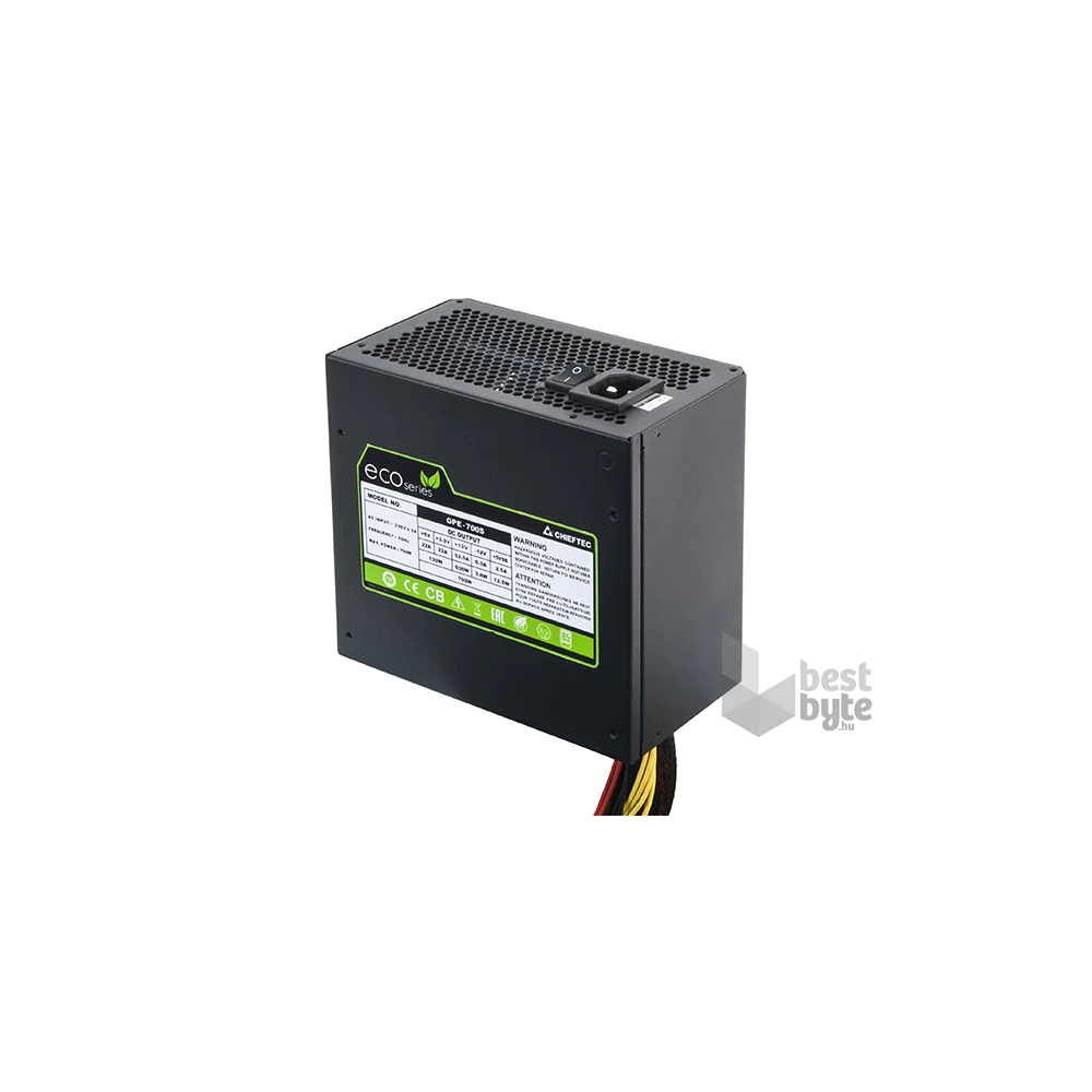 Chieftec ECO GPE-700S 700W PFC 12 cm ventilátorral tápegység