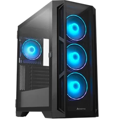 Chieftec GA-01B-TG-OP Apex A-RGB fekete (táp nélküli) ablakos EATX ház