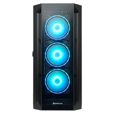 Chieftec GA-01B-TG-OP Apex A-RGB fekete (táp nélküli) ablakos EATX ház