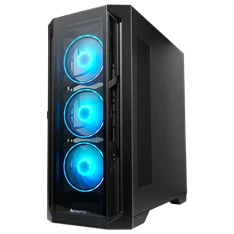 Chieftec GA-01B-TG-OP Apex A-RGB fekete (táp nélküli) ablakos EATX ház