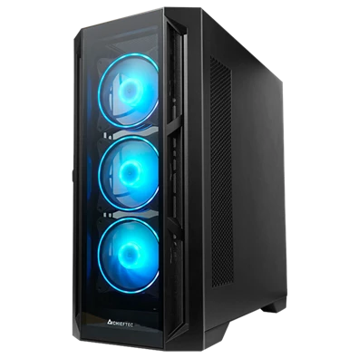 Chieftec GA-01B-TG-OP Apex A-RGB fekete (táp nélküli) ablakos EATX ház
