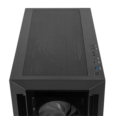 Chieftec GA-01B-TG-OP Apex A-RGB fekete (táp nélküli) ablakos EATX ház