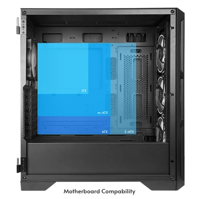 Chieftec GA-01B-TG-OP Apex A-RGB fekete (táp nélküli) ablakos EATX ház