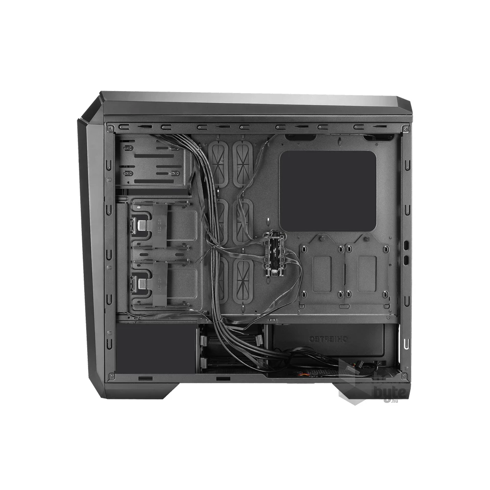 CHIEFTEC GP-02B-OP fekete (táp nélküli) ablakos ATX ház