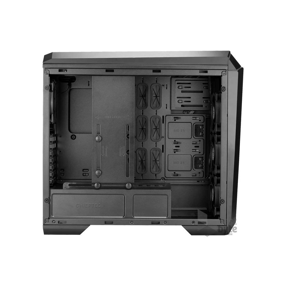 CHIEFTEC GP-02B-OP fekete (táp nélküli) ablakos ATX ház