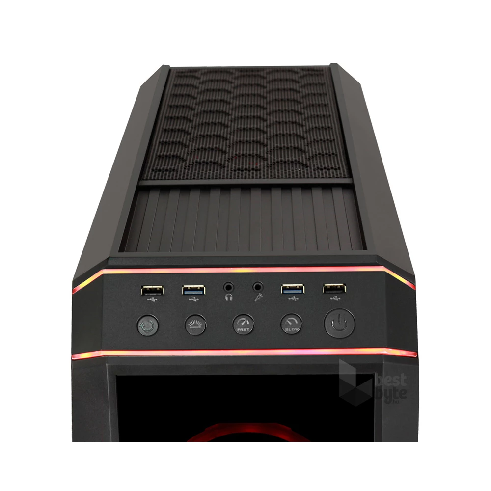 CHIEFTEC GP-02B-OP fekete (táp nélküli) ablakos ATX ház