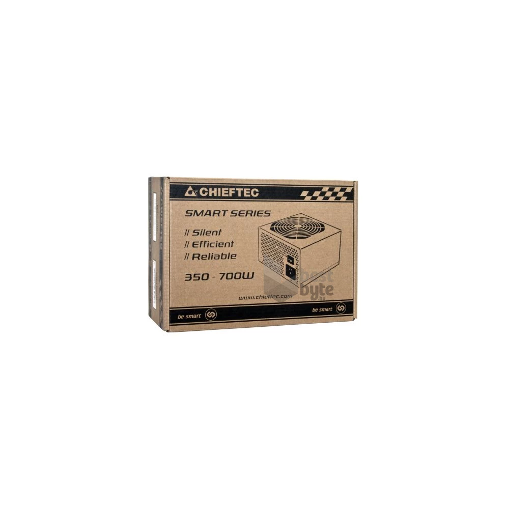 Chieftec GPS-500A8 500W PFC 12 cm ventilátorral dobozos tápegység