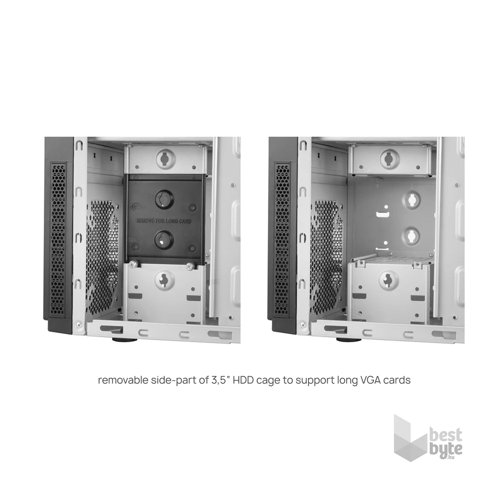 CHIEFTEC HC-10B-OP fekete (táp nélküli) ATX ház
