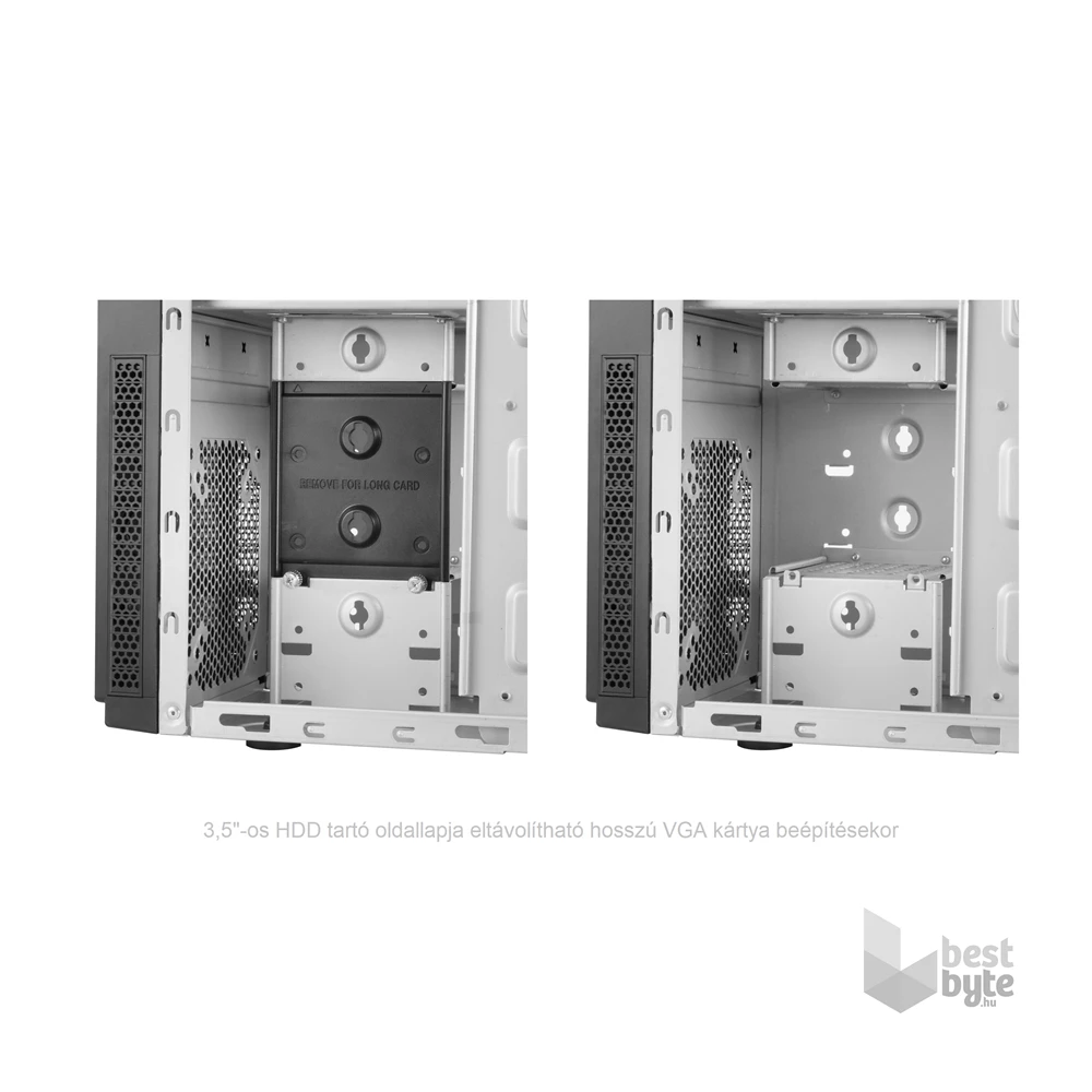 CHIEFTEC HC-10B-OP fekete (táp nélküli) ATX ház