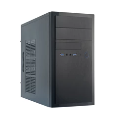 CHIEFTEC HT-01B-OP fekete (táp nélküli) mATX ház