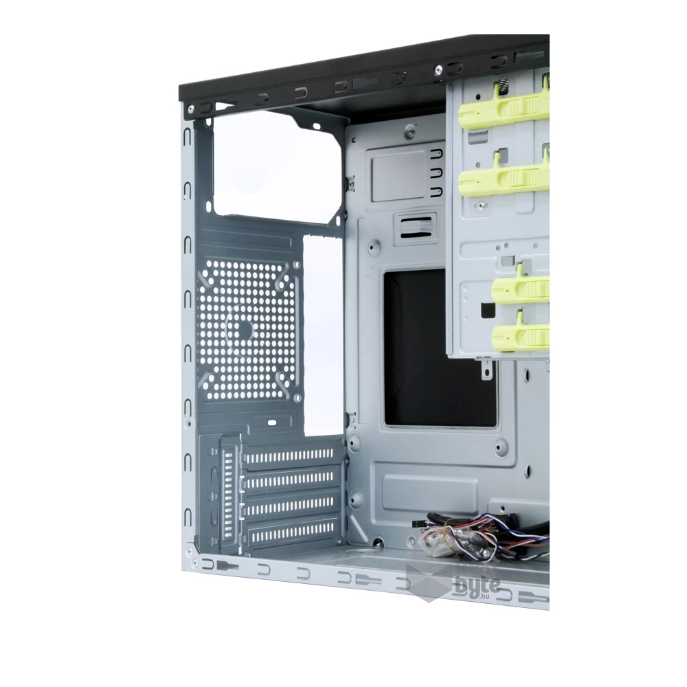 CHIEFTEC HT-01B-OP fekete (táp nélküli) mATX ház