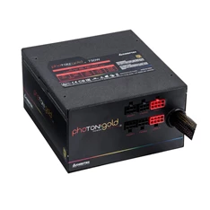 Chieftec Photon Gold GDP-750C-RGB 750W 90+ GOLD PFC 14 cm RGB ventilátorral dobozos tápegység
