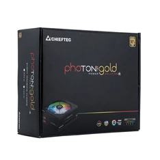 Chieftec Photon Gold GDP-750C-RGB 750W 90+ GOLD PFC 14 cm RGB ventilátorral dobozos tápegység