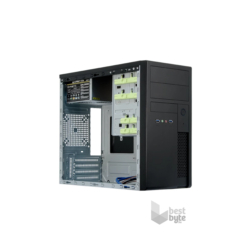 CHIEFTEC XT-01B-OP fekete (táp nélküli) mATX ház