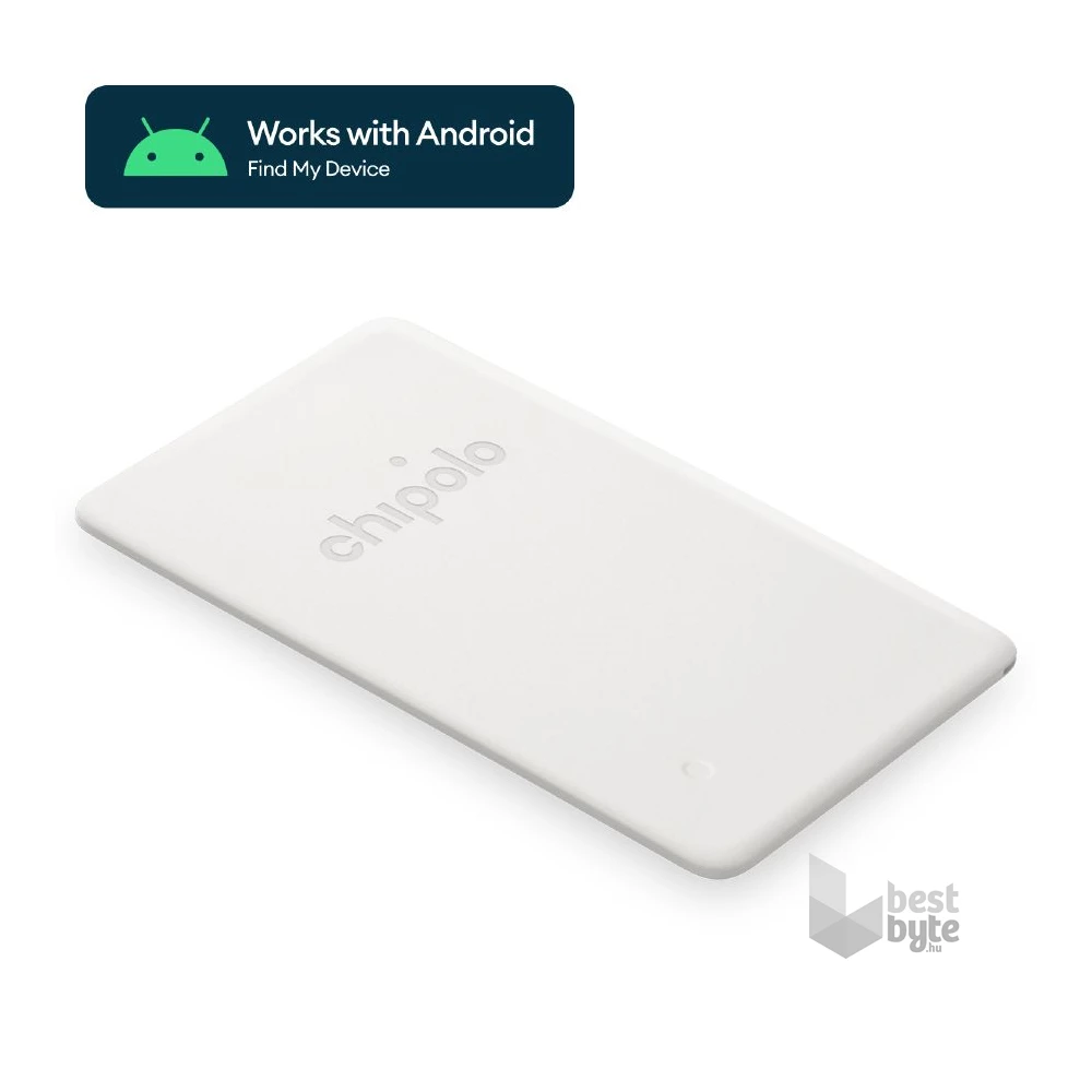 Chipolo CARD Point Google Find My Device fehér tárgykereső