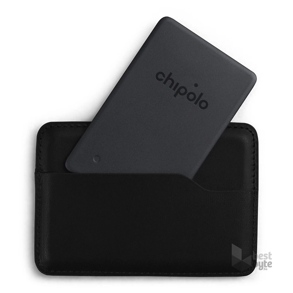 Chipolo CARD Spot Apple Find My fekete tárgykereső