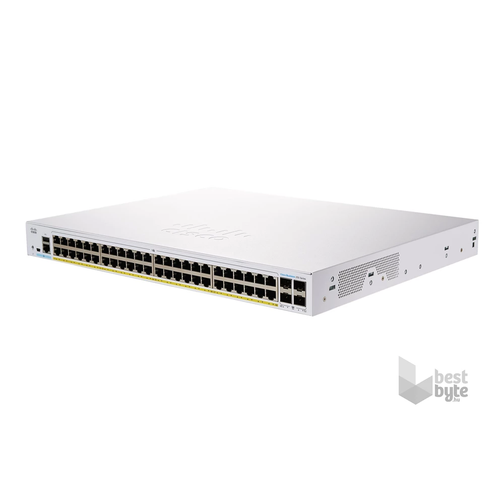 CISCO Cisco CBS250-48PP-4G 48x GbE PoE+ LAN 4x FSP port L3 menedzselhető PoE+ switch