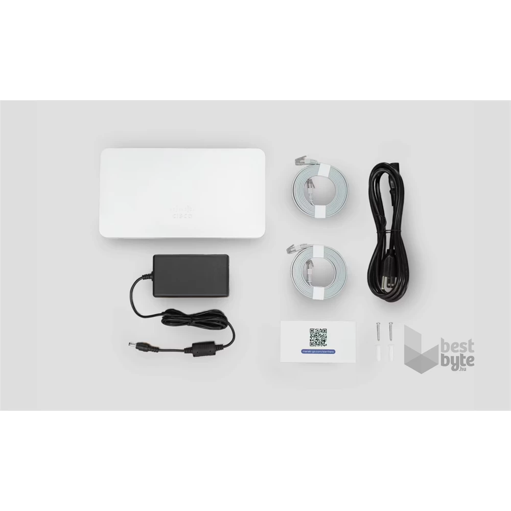 Cisco Meraki Go GX50-HW-EU 4xGbE LAN port asztali router tűzfal