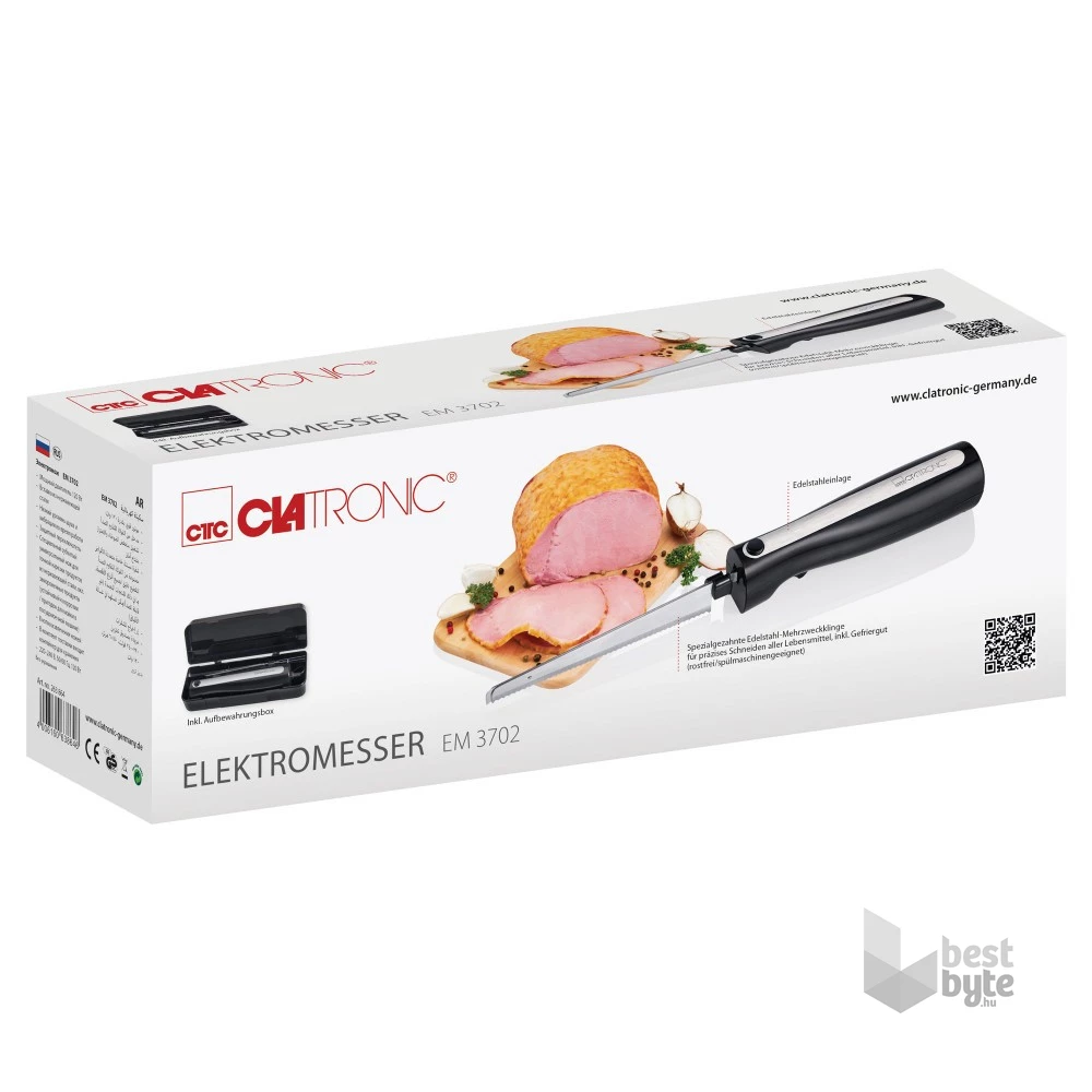 Clatronic EM 3702 fekete-inox elektromos kés