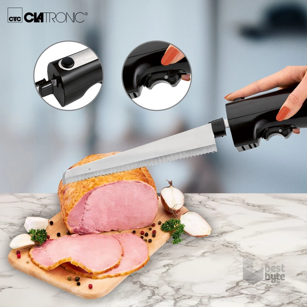 Clatronic EM 3702 fekete-inox elektromos kés