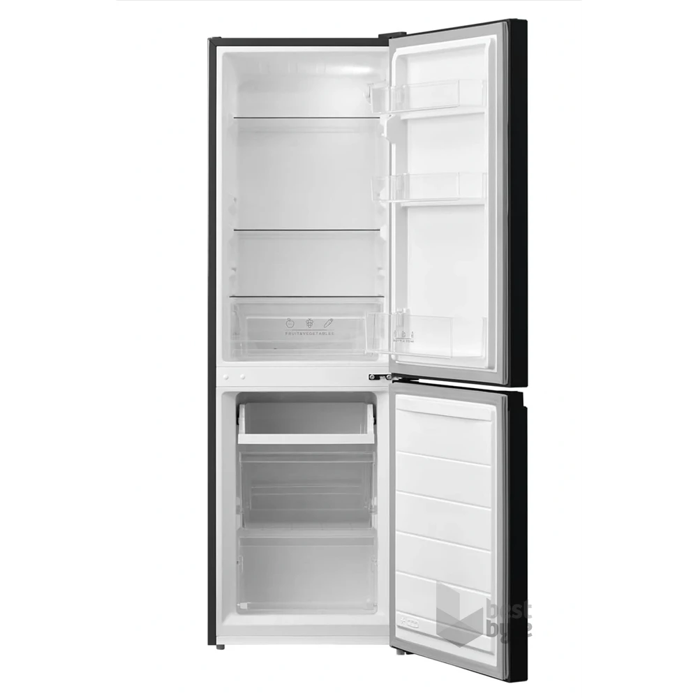 Comfee RCB169DK2E alulfagyasztós hűtőszekrény, Fekete, 174 Liter, Hűtőtér 115 Liter, Fagyasztótér 59 liter