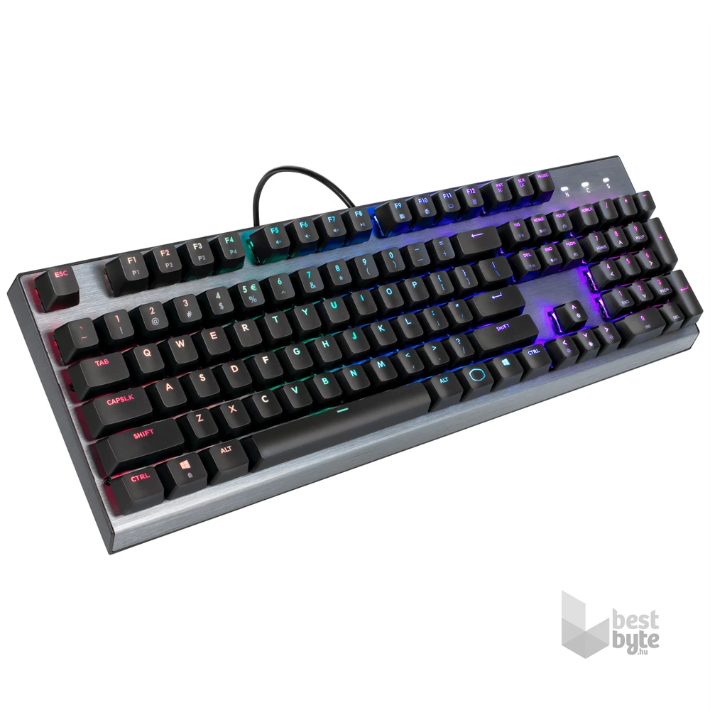 Cooler Master CK350 (Brown Switch) HUN RGB mechanikus gamer billentyűzet