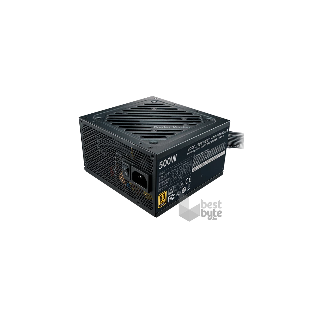Cooler Master G500 Gold ATX desktop tápegység 500W 80+ Gold BOX