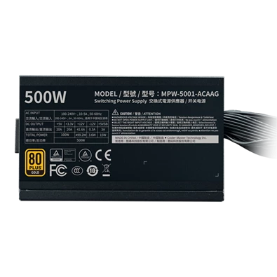 Cooler Master G500 Gold ATX desktop tápegység 500W 80+ Gold BOX